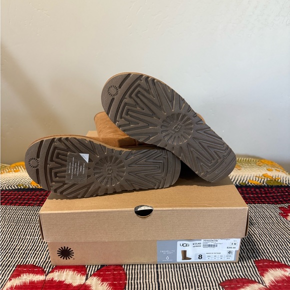 UGG Tall Shearling-Lined Boots in Chestnut Brown - Picture 3 of 3